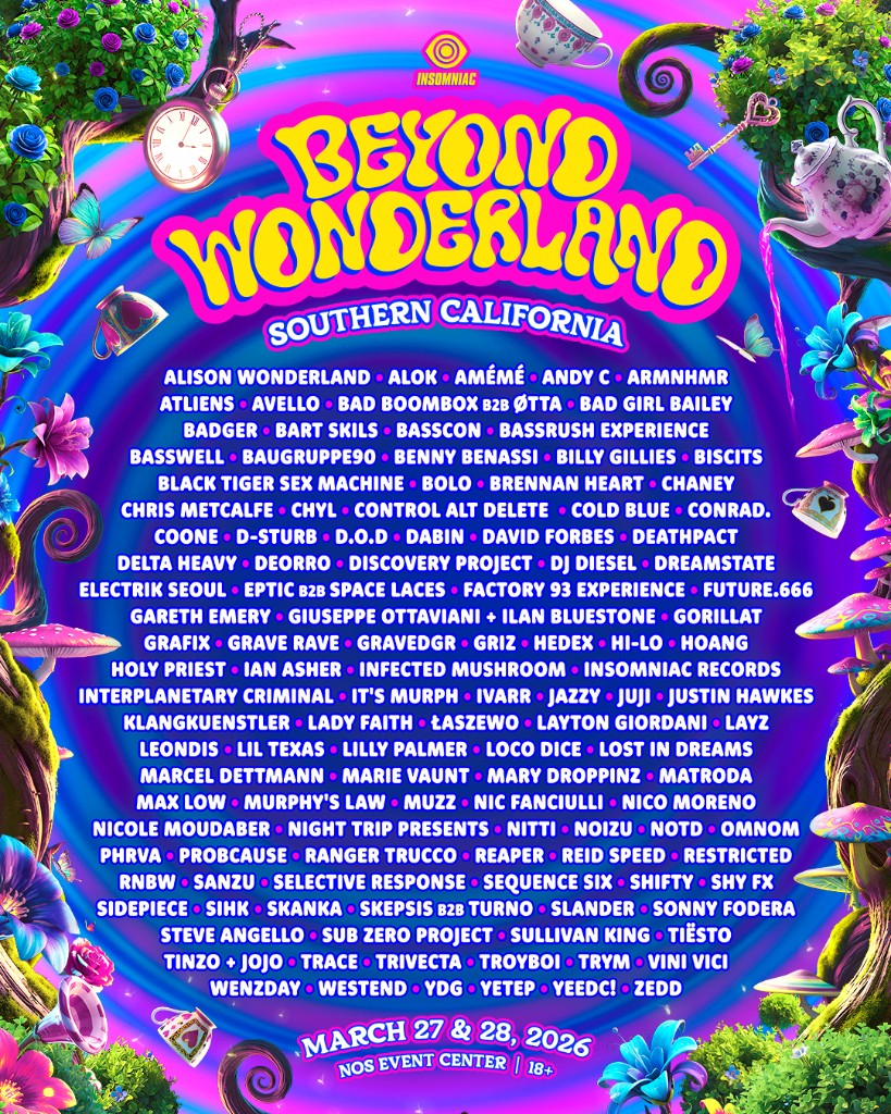 Beyond Wonderland SoCal 2026 lineup
